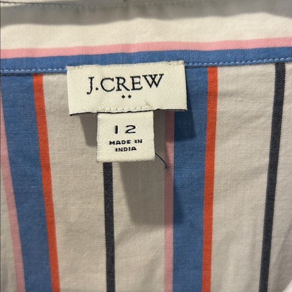 J. Crew Belted Striped Shirt Dress - Picture 6 of 9